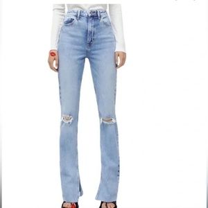 Zara High Rise Flare Jeans